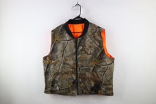 Vtg 90s Streetwear Mens 2XL Realtree Camouflage Reversible Puffer Vest Jacket
