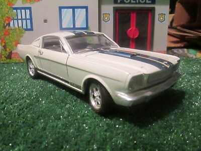 Auto Diecast Jouef Evolution Ford Mustang GT 350 White with Blue Stripes Good