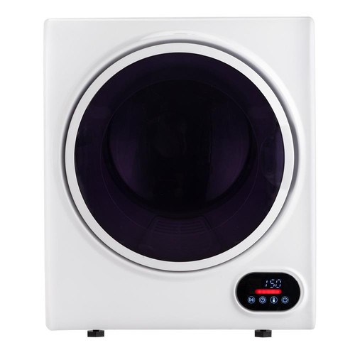 New 1.5 Cu.Ft 5.5LBS Electric Dryer Machine Drum Clothing Apartment Home White