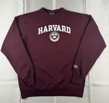 Champion Sweatshirt Harvard University Crimson Crewneck Pullover Medium Unisex