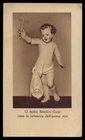 CHILD JESUS w/ CROSS Old HOLY CARD