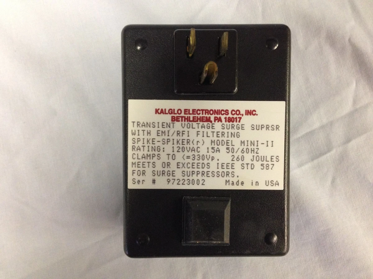 Kalglo Electronics Co. Inc. MINI-II 15 Amp Power Line Protector The Spike  Spiker | eBay