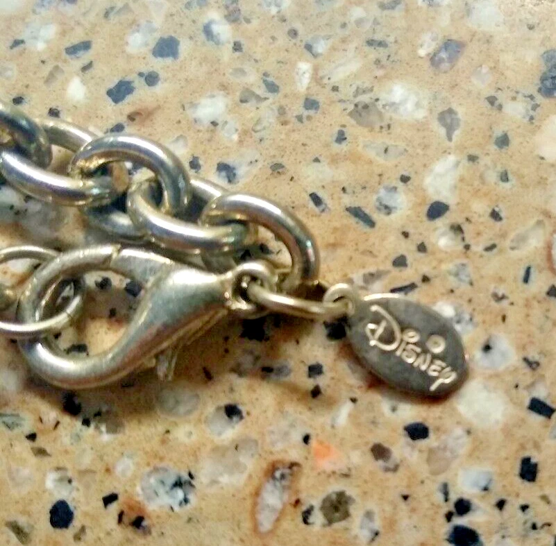 DISNEY SILVERTONE BRACELET MICKEY EARS LETTER K 7.5'' - Image 3 of 3