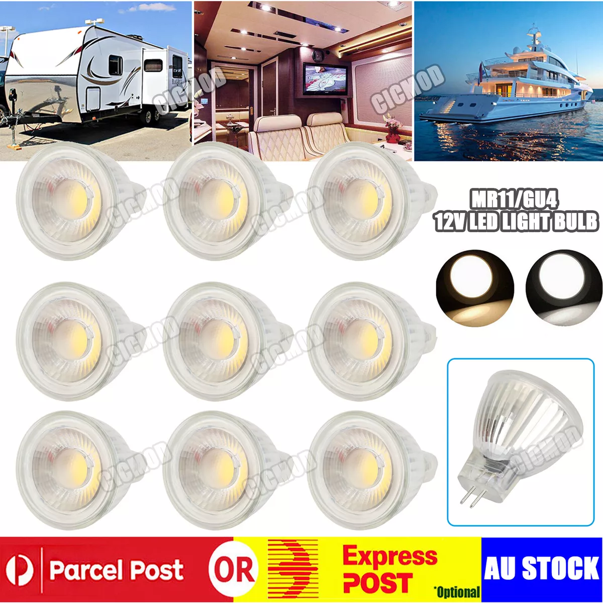 2 20pcs MR11 LED Spotlight Globe Bulb GU4 DownLight Lamp 3W 12V