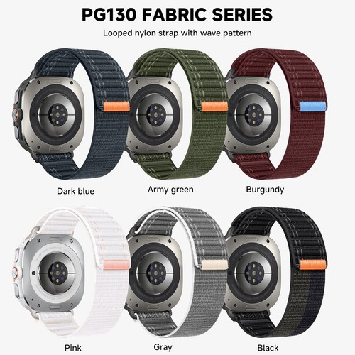 Nylon Loop Band For Samsung Galaxy Watch Ultra 47mm Sports Breathable Strap - 第 5/20 張圖片