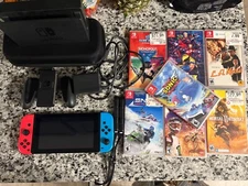 Nintendo Switch with Neon Blue and Neon Red Joy-Con (HAC-001-01)