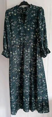 Bruuns Bazaar FLORETS LEISA DAY DRESS BBW3576 Green Size 40 UK 12- New With Tags