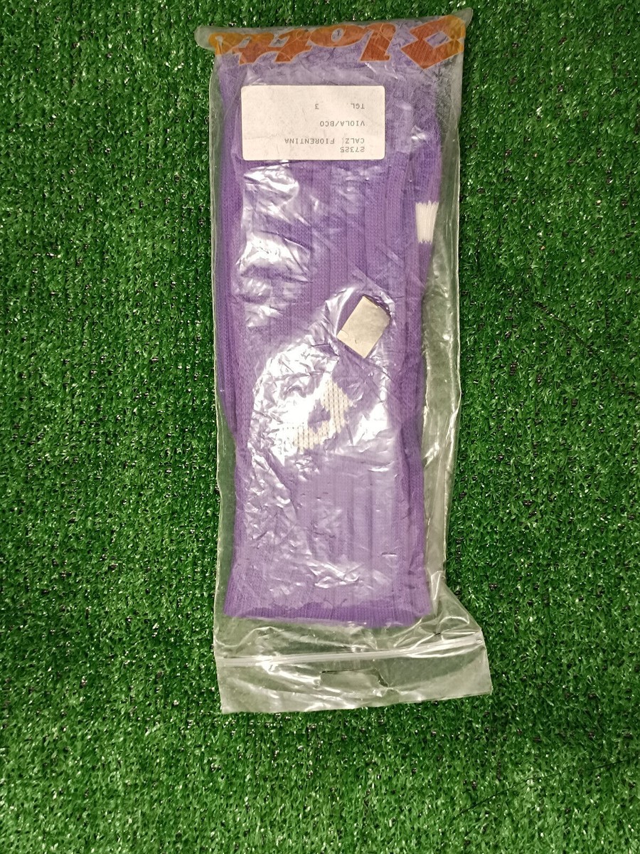 Chaussettes Vintage Lotto AC Fiorentina – Home – Taille 43-46 – Batistuta – Occasion