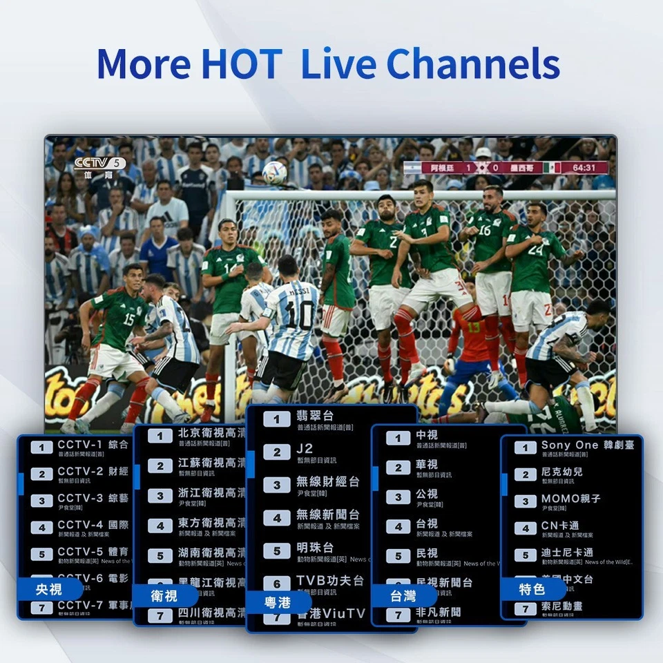 A3 2023 versión china China/HK/Taiwán/Vietnam tv&movies 海量中港澳台湾越南热门直播点播回看CAJA Foto 4 de 4