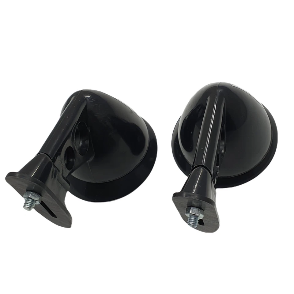 Espejo retrovisor lateral guardabarros vintage universal compatible con JDM Racing Sport Bullet Muscle negro Foto 3 de 4