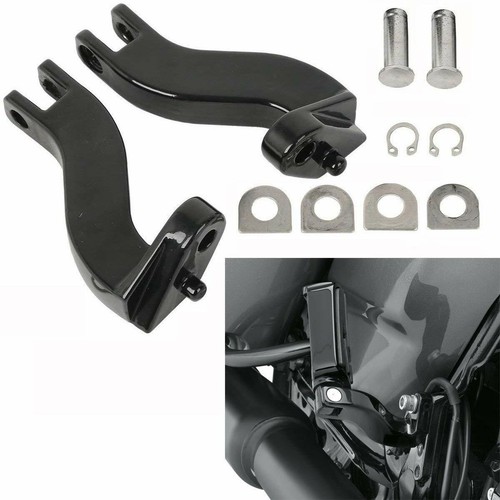 Rear Passenger Foot Peg Mount Kits For Harley Electra Glide Road King EFI FLHRI - Foto 1 di 8