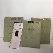 3 Pairs Legacy Shapewear CoolMax Control Top & High Waisted Shapers Black Size B