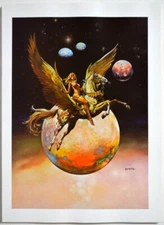 Boris Vallejo Art Print - GOLDEN WINGS Ballentine / Del Rey Books 1978