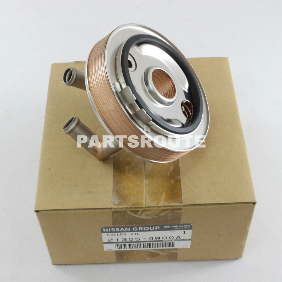 Nissan Pathfinder 2002-04 Infiniti QX4 OEM Enfriador de aceite de motor genuino 21305-4W00A Foto 2 de 3