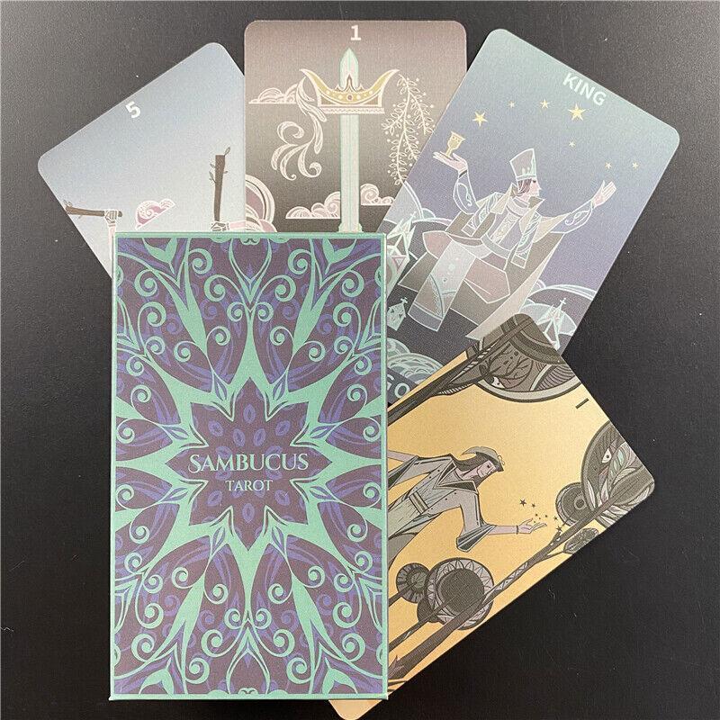 Sambucus Tarot: a 78 Cards Deck English Language Divination Occult Oracle Game