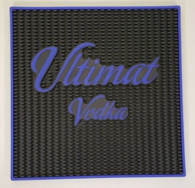 New 17''x17'' Ultimat Vodka Rubber Barware Wet Glass Bar Spill Mat Man Cave