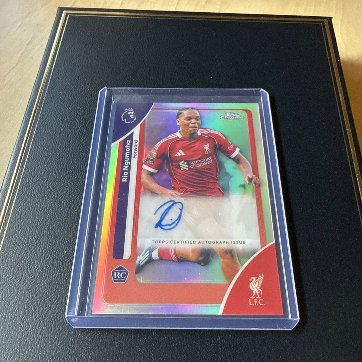 Carte Topps Liverpool 2024-25 Autographiée John Arne Riise - Palatial Montage Moments /15