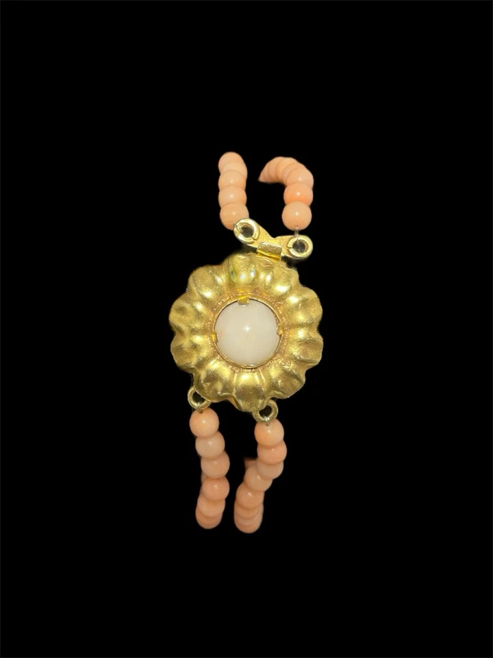 Bracciale In Corallo Rosa Naturale - Immagine 3 di 4