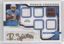 2022 Absolute Rookie Premiere Materials Autos Five /75 Isaiah Spiller Auto 0s4t