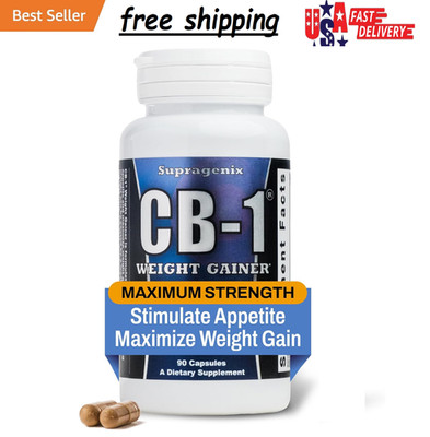Supragenix CB-1 Weight Gainer Pills (90 Count) | Weight Gain Support for Women &