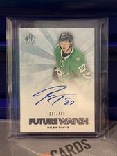 Upper Deck 2021-22 SP Authentic Retro Future Watch Riley Tufte Auto /499 Rookie