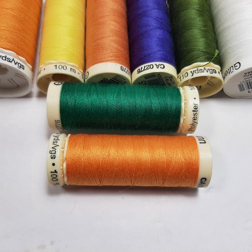 Lot of 10 Gutermann Sewing Thread Spools 110 Yards (8) 274 Yards (2) Germany - Picture 4 of 7