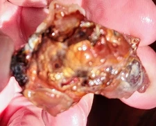 Vintage 1970s Deer Creek Arizona Fire Agate Quartz Crystal Rough 3.9 Ounces