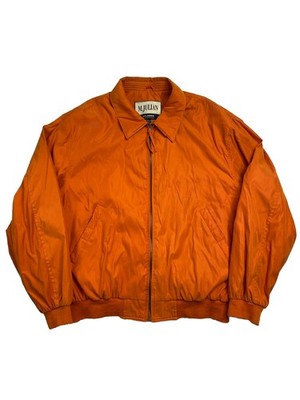 Vintage Wilsons Leather Experts Faux Suede Nylon Blend Suede XL Orange Jacket