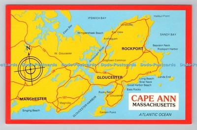 R782732 Cape Ann Massachusetts The Map Plastichrome Coastal Colour Products