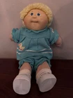 Cabbage Patch Kids Girl Doll 1984 Signed Xavier Roberts Brown Hair Blue Eyes Pa…