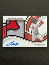 CEDDANNE RAFAELA 2023 PANINI IMMACULATE PREMIUM PATCH AUTO BLACK /10. PPA-CR