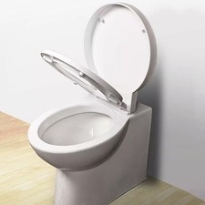 Replacement White Ideal Standard Space Alternative Soft Closing Toilet Seat NEW