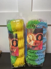 68 Pcs Hair Curlers Spiral Curls No Heat Wave Hair Styling Kit with Hook Neon