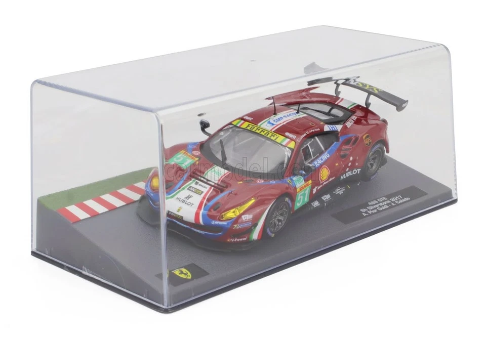 MODELLINO AUTO STATICO FERRARI 488 GT3 6H SILVERSTONE 2017 PIERGUIDI CALADO 1:43 - Immagine 4 di 4