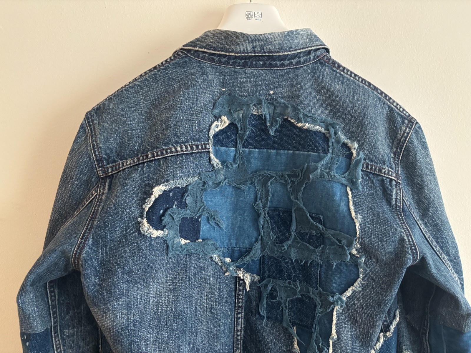 Levi's Made & Crafted Boro Patchwork Blue Denim T… - image 8