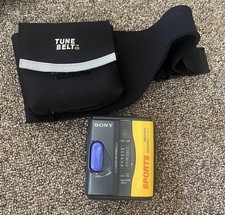 Sony Walkman WM-FS393 Radio Cassette Player Black with  Tune Belt  Fanny Pack