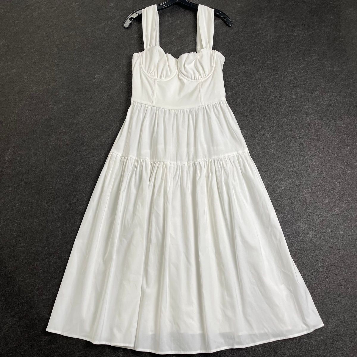 knee length dresses for ladies WeWoreWhat Corset Pleated Midi Dress main image 1