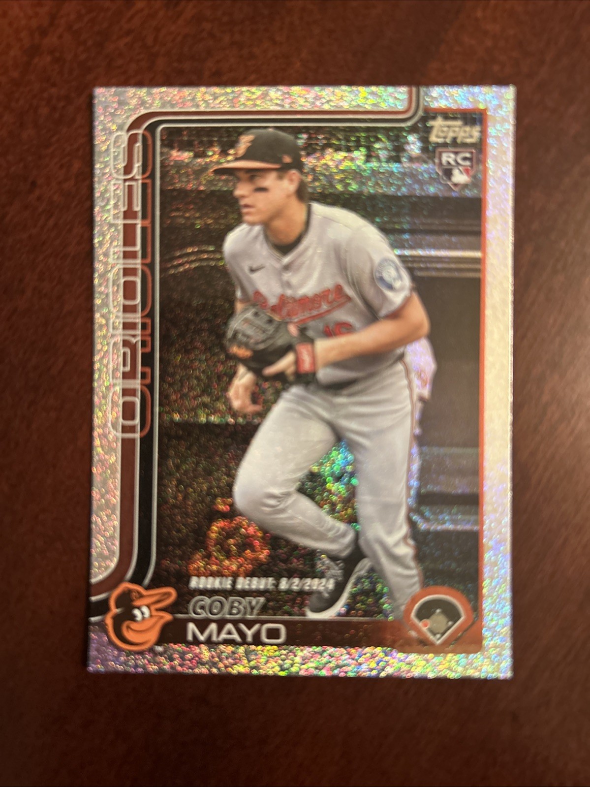 2025 Topps Update Coby Mayo RC Rookie Debut Sandglitter US282 *Mint*