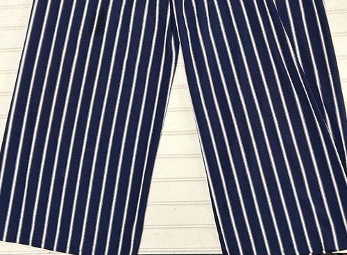 J Gee Women Striped Sleeveless Wide Leg Halter Jumpsuit Blue White Spring PXL - Bild 10 von 13