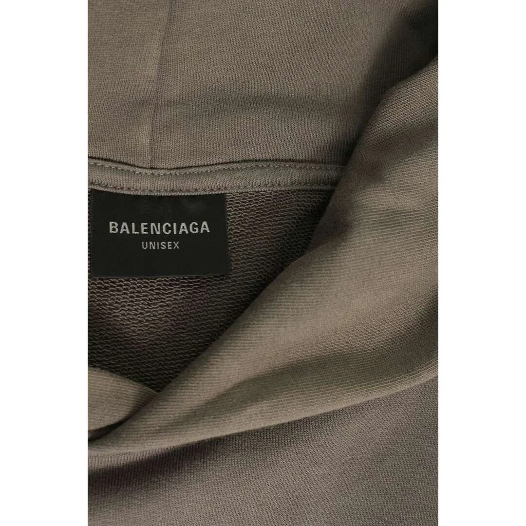 Balenciaga 697874 TMVG6 BB Felpa con Cappuccio Logo Cropped Uomo XS Usata bdb31d9fc2417e5487b