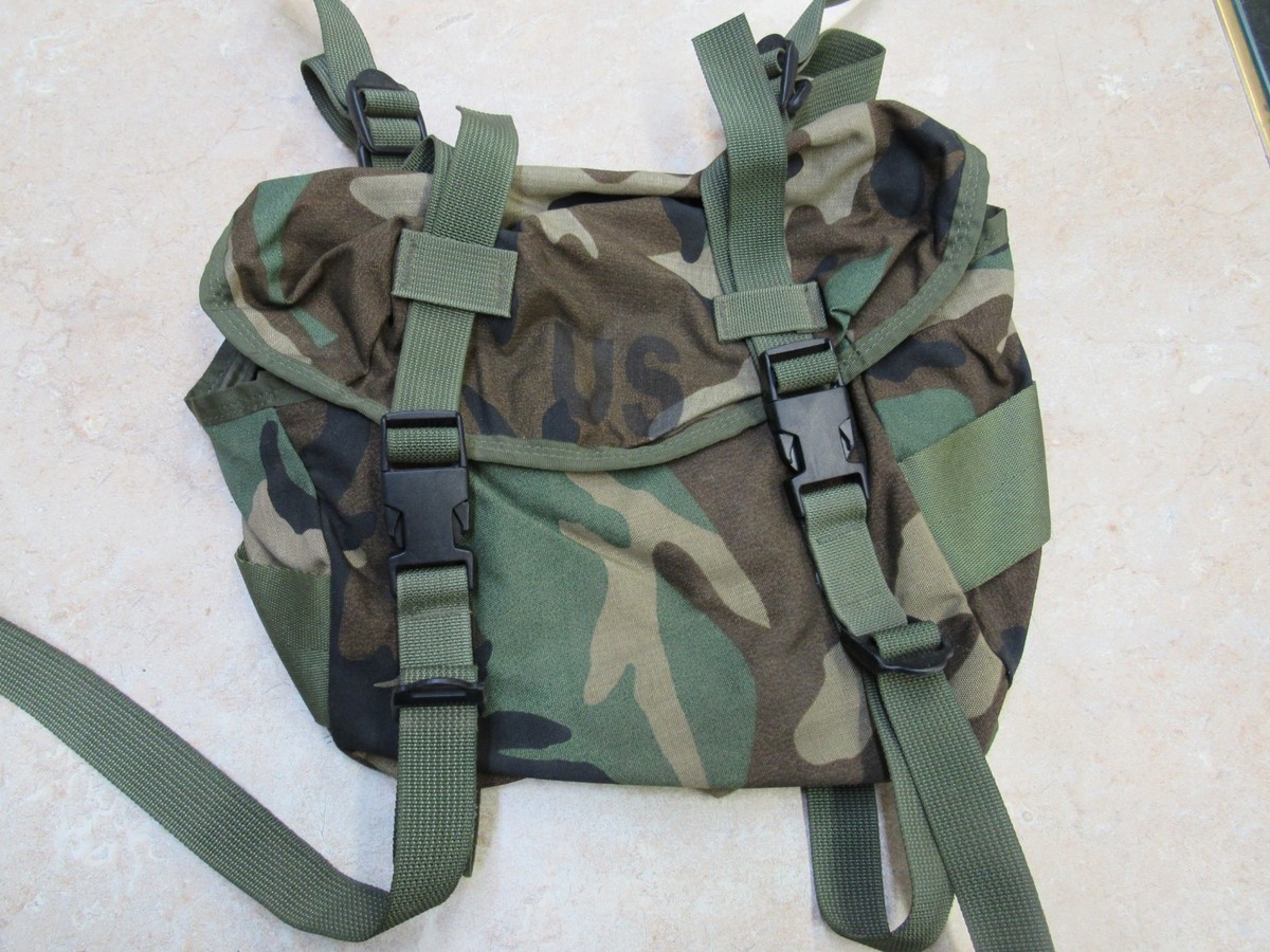 US Military Woodland Camo Butt Pack Field Training Pack | eBay