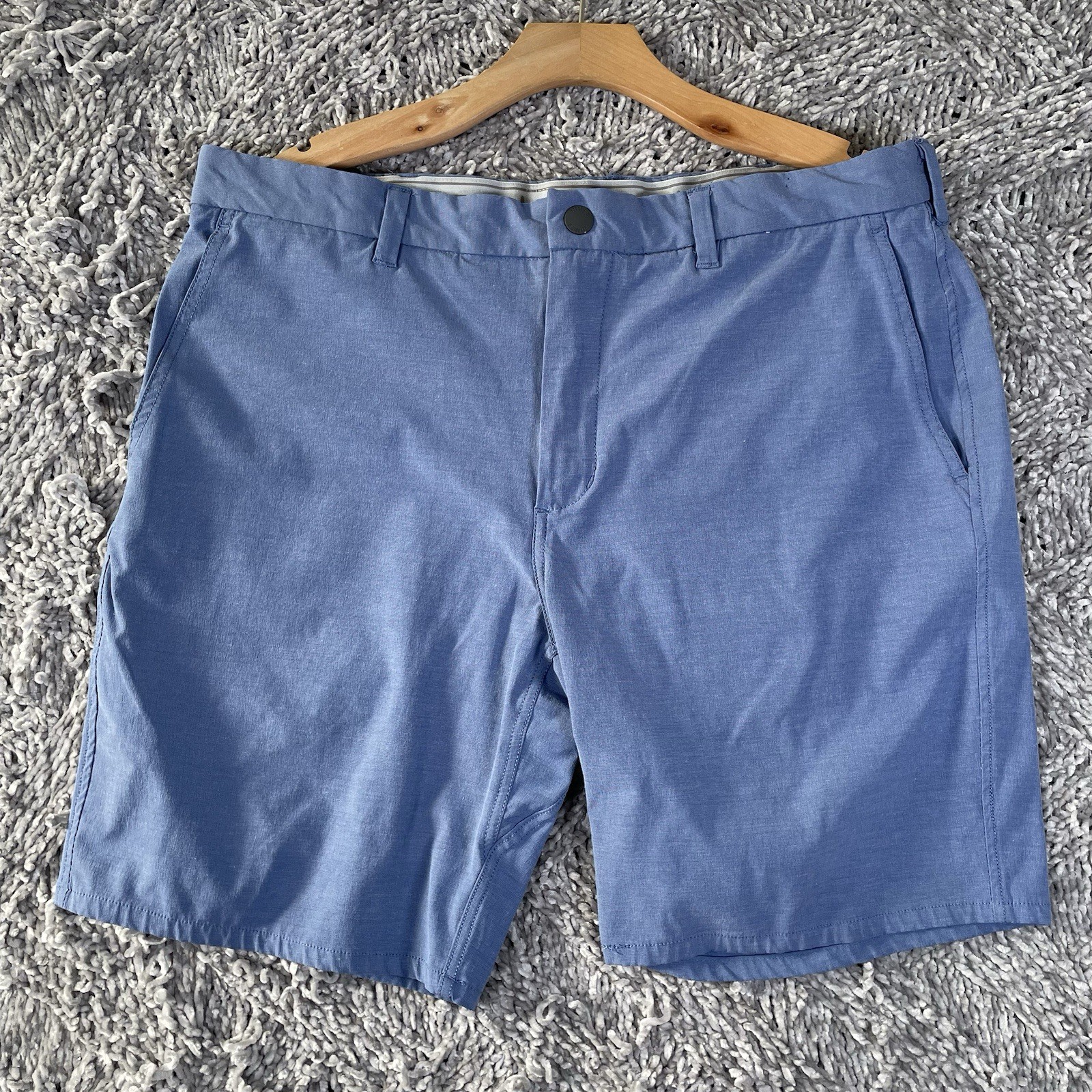 Johnnie-O Prep-Formance Shorts Men’s Size 36 Baby Blue Stretch Golf Performance