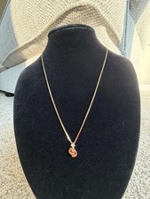 Vintage Christian Dior Triple Gold-Plated CD Logo Necklace