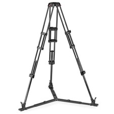 Manfrotto 3-Section Carbon Fiber Twin Leg Video Tripod with 100/75mm Bowl and Gr