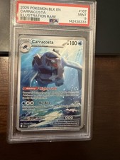 2025 Pokemon Carracosta Illustration Rare Black Bolt 107/086 PSA 9 MINT on eBay