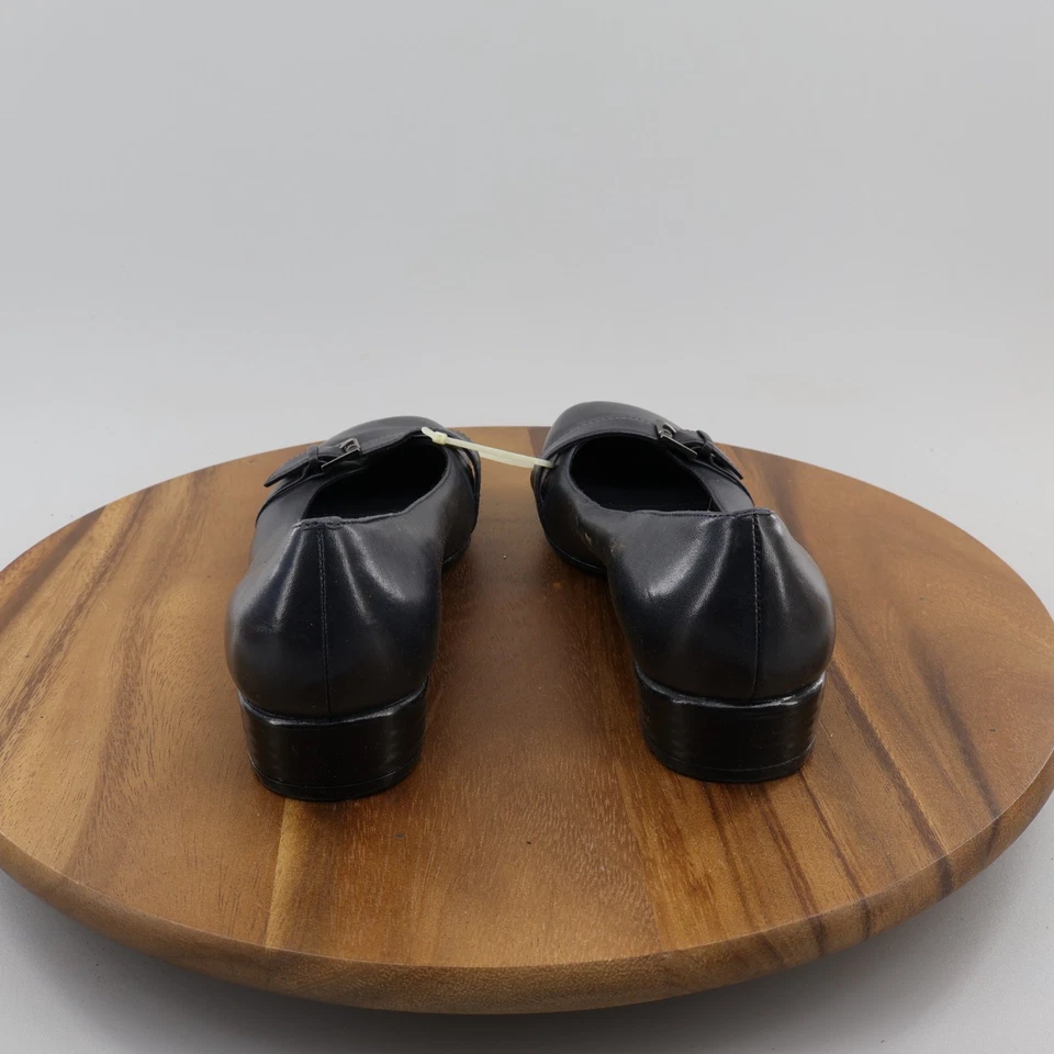 MUJER TALLA 7,5 M CROFT & BARROW NEGRO ANNIKA 73277 CUERO PLANO EXCELENTE Foto 4 de 4