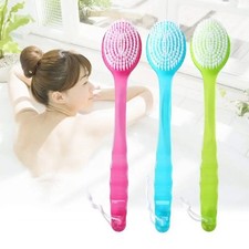 Long Handle Bath Body Brush Soft Back Shower Exfoliating Skin Scrubber Massager