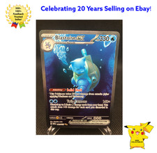 POTENTIAL PSA 10! Pokémon TCG BLASTOISE EX SV 151 200/165 MINT!