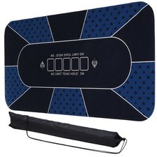 Tragbarer Poker Tischl&auml;ufer f&uuml;r 71"x35" Gummi Poker Matte, Hellblau