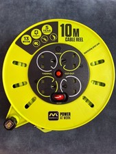 Masterplug 10m Cable Reel - 4 Socket Extension Lead - Brand new